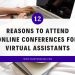 12 Reasons Why Virtual Assistants Should Attend Online Conferences