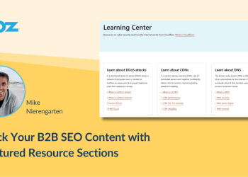 B2B SEO Content: Structured Resource Sections