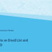 How to Create an Email List and Use It for SEO