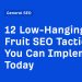 12 Low-Hanging Fruit SEO Tactics You Can Implement Today