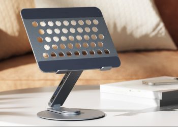 Boost Productivity With This Adjustable Stand With Port Hub for Just $100
