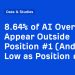 8.64% of AI Overviews Appear Outside Position #1 (And as Low as Position #6)
